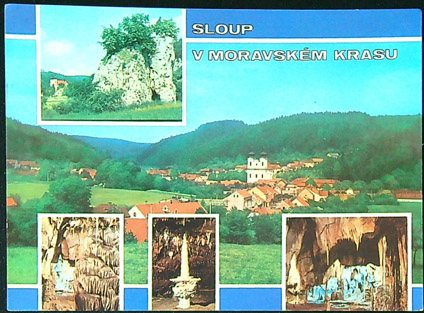 Pohlednice - Okres Blansko - Sloup v Moravském krasu - Okénková