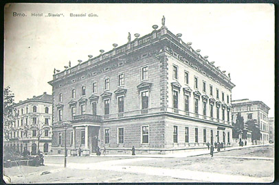 Pohlednice - Okres Brno město - Brno - Hotel Slavia - Besední dům