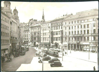 Pohlednice - Okres Brno město - Brno - Náměstí Svobody - Tramvaj - Auta