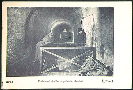 Pohlednice - Okres Brno město - Špilberk - Podzemní chodba s padacími dveřmi - Dopisnice