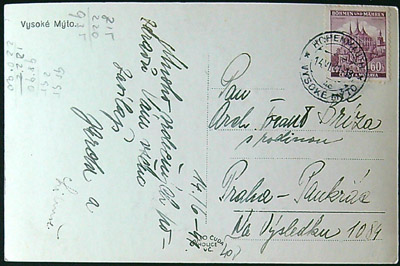 Pohlednice - Okres Ústí nad Orlicí - Vysoké Mýto - Celkový pohled na město v pozadí - Obrázek 2