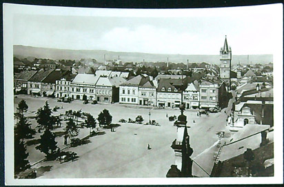 Pohlednice - Okres Ústí nad Orlicí - Vysoké Mýto - Náměstí - Černobílá