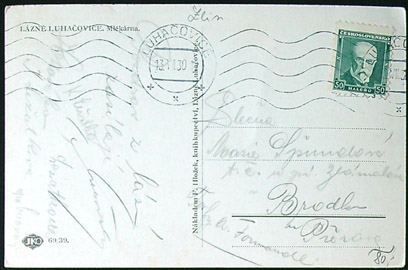 Pohlednice - Okres Zlín - Lázně Luhačovice - Kavárna - Lidé - Obrázek 2