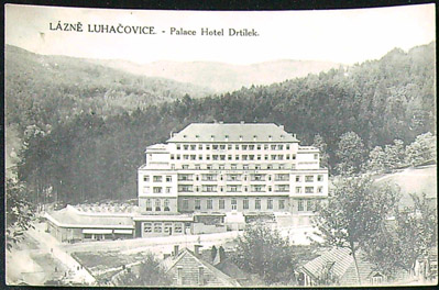 Pohlednice - Okres Zlín - Lázně Luhačovice - Palace Hotel Drtílek (dnes Palace)