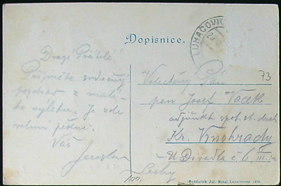 Pohlednice - Okres Zlín - Luhačovice - Pohled na město od Pramene Aloisky - Dopisnice - Obrázek 2