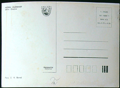 Pohlednice - Okres Znojmo - Horní Dubňany - Pohled do ulice - Obrázek 2