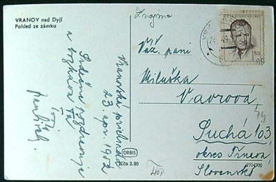 Pohlednice - Okres Znojmo - Vranov nad Dyjí - Pohled ze zámku - Obrázek 2