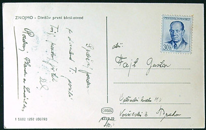 Pohlednice - Okres Znojmo - Znojmo - Divišův první bleskosvod - Obrázek 2