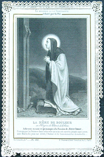 Svatý obrázek - Krajka - La Mére De Douleur
