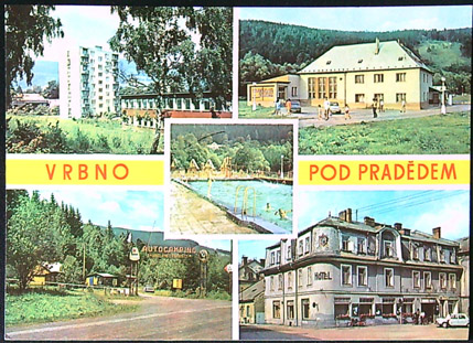 Pohlednice - Okres Bruntál - Vrbno pod Pradědem - Okénková (Velký formát)
