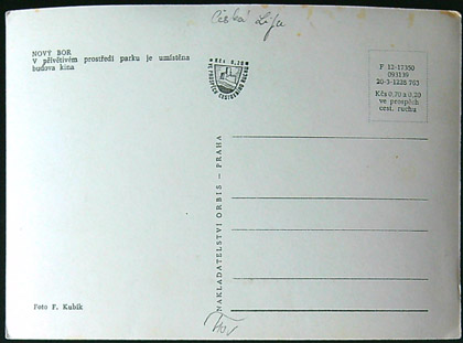 Pohlednice - Okres Česká Lípa - Nový Bor - Kino - Obrázek 2