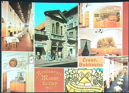 Pohlednice - Okres České Budějovice - České Budějovice - Masné krámy - Okénková - Barevná