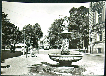 Pohlednice - Okres České Budějovice - Samsonova kašna