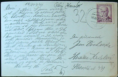 Pohlednice – Okres Český Krumlov - Zlatá Koruna - Celkový pohled - Černobílá - Obrázek 2