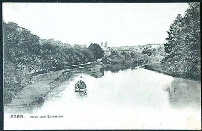 Pohlednice - Okres Cheb - Cheb - Kachní kámen - CP shora