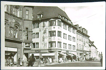 Pohlednice - Okres Cheb - Cheb - Třída maršála Stalina - Šlikův dům