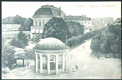 Pohlednice - Okres Cheb - Františkovy lázně - Park shora