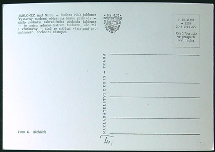 Pohlednice - Okres Jablonec nad Nisou - Budova Jablonex - Obrázek 2