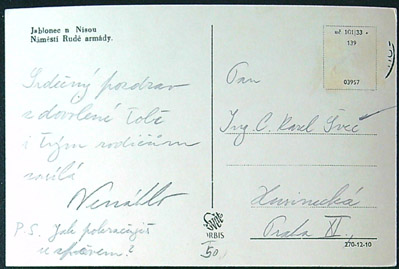 Pohlednice - Okres Jablonec nad Nisou - Jablonec n. N. - Náměstí Rudé armády - Obrázek 2