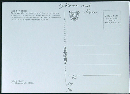 Pohlednice - Okres Jablonec nad Nisou - Železný Brod - Okénková - VF - Obrázek 2