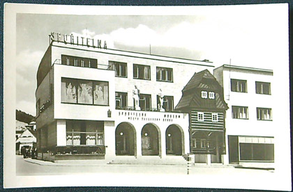 Pohlednice - Okres Jablonec nad Nisou - Železný Brod - Spořitelna a museum