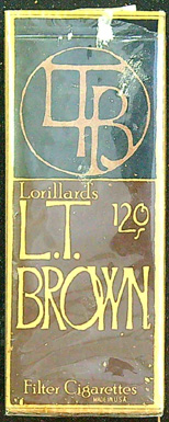 Krabičky od cigaret - LTB - Lorillard´s L.T. BROWN - Obrázek 2