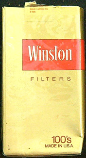 Krabičky od cigaret - Winston - FILTERS - Zlatá
