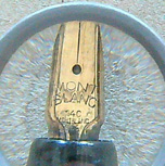 Psací potřeby - Plnící pero - MONT BLANC 254 - Zlatý hrot MONT BLANC 14 C MONT BLANC 585 - Obrázek 5