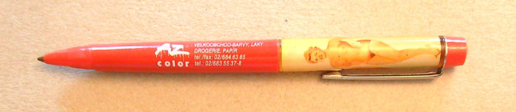 Psací potřeby - Propisovací tužka - SVLÉKACÍ PROPISKA - Reklama - Červená (III) - Obrázek 3