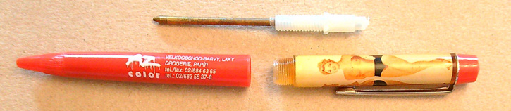 Psací potřeby - Propisovací tužka - SVLÉKACÍ PROPISKA - Reklama - Červená (III) - Obrázek 5