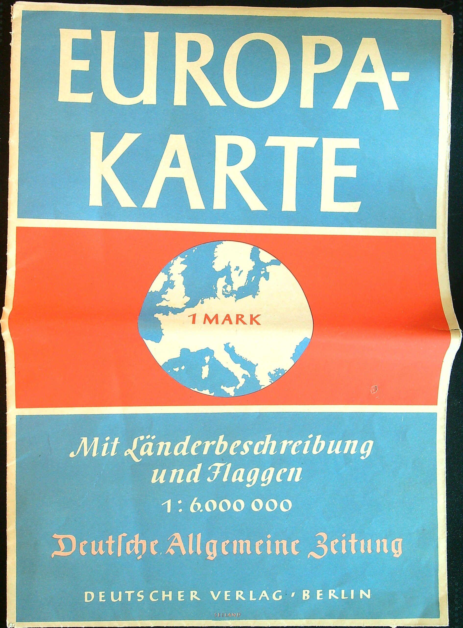 Mapa - EUROPA - KARTE - MAPA EVROPY r. 1940