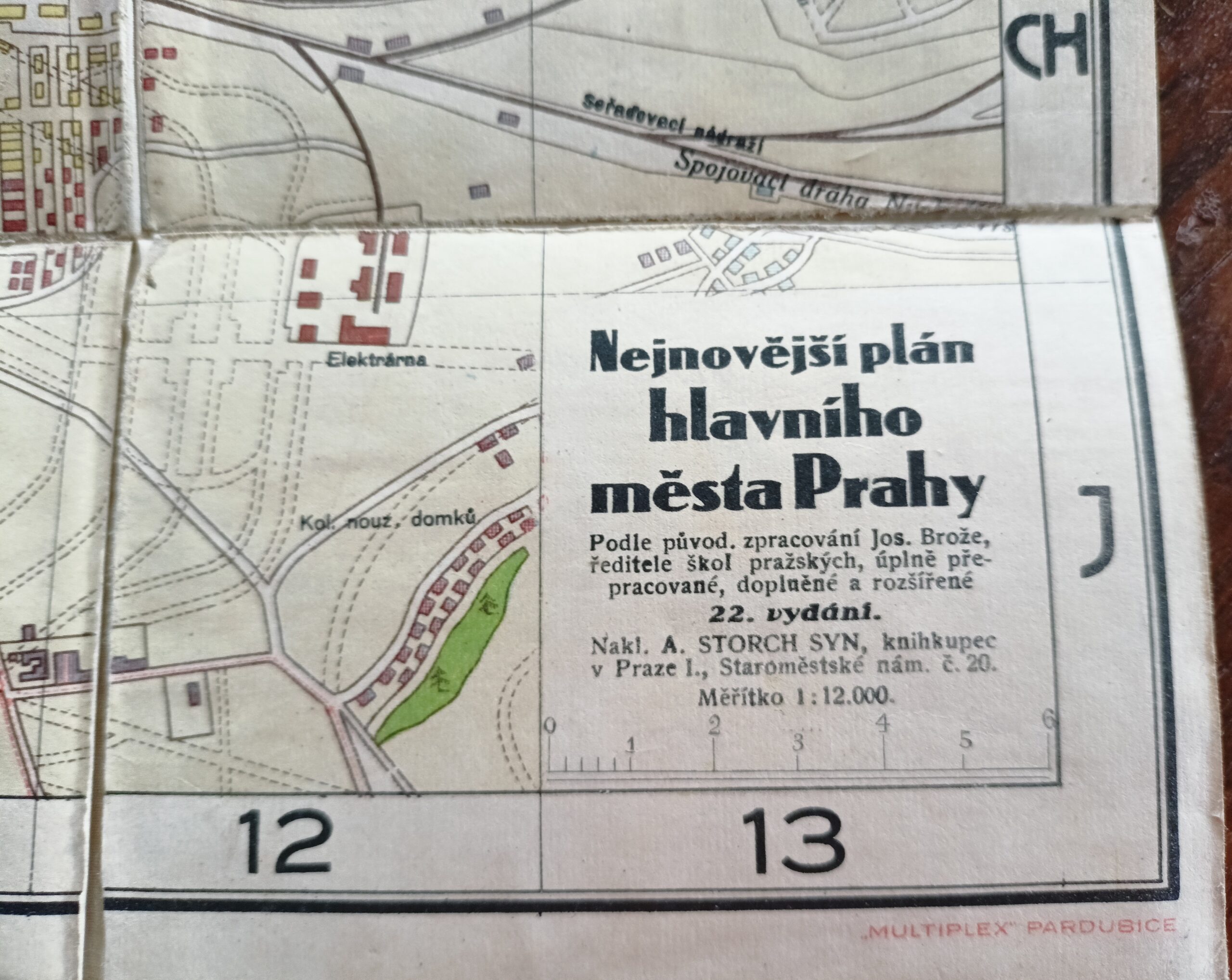 Mapa - Nejnovější plán hlavního města Prahy 22. vydání (Stará mapa) - Obrázek 3