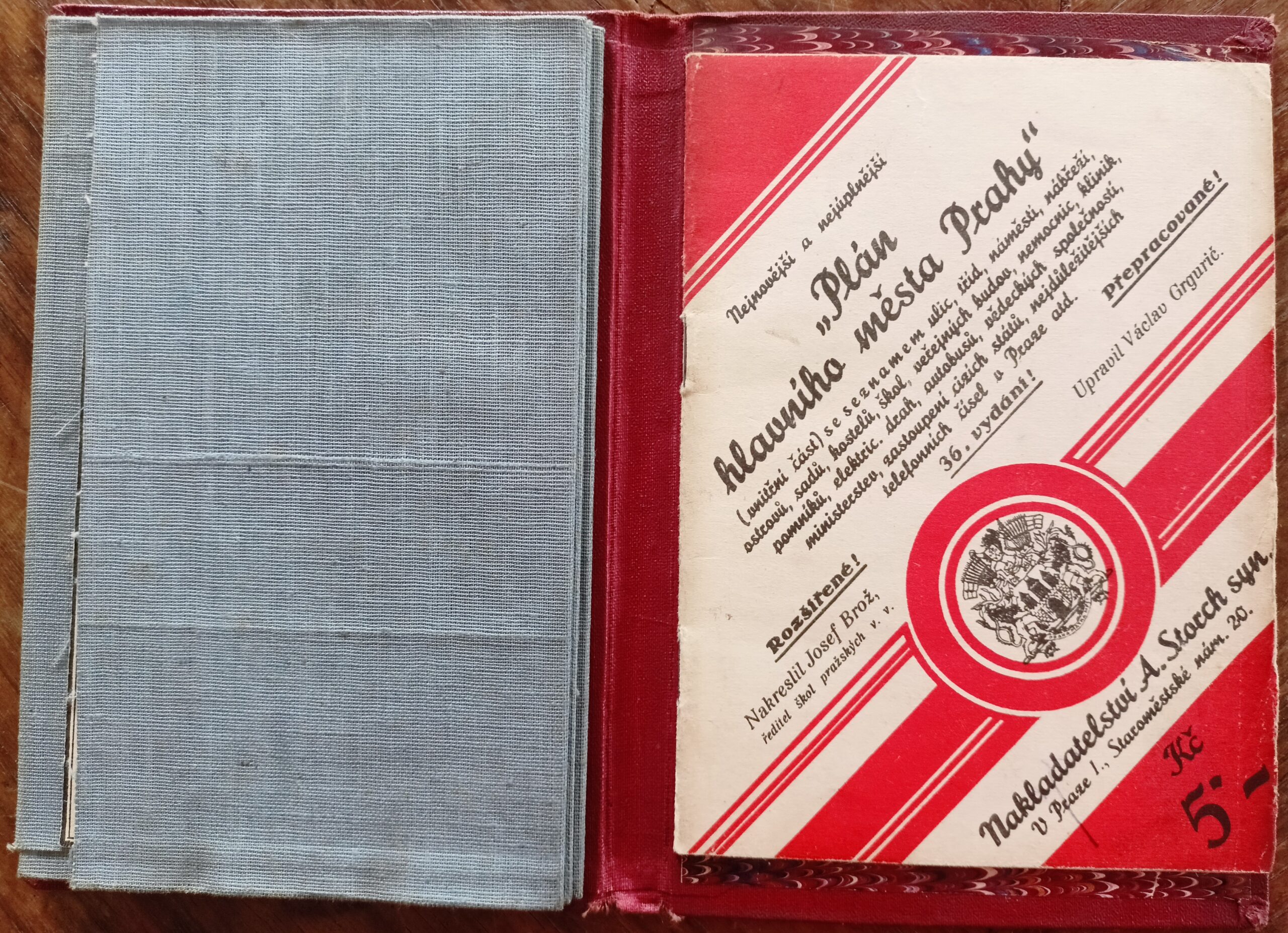 Mapa - Plán hlavního města Prahy 36. vydání