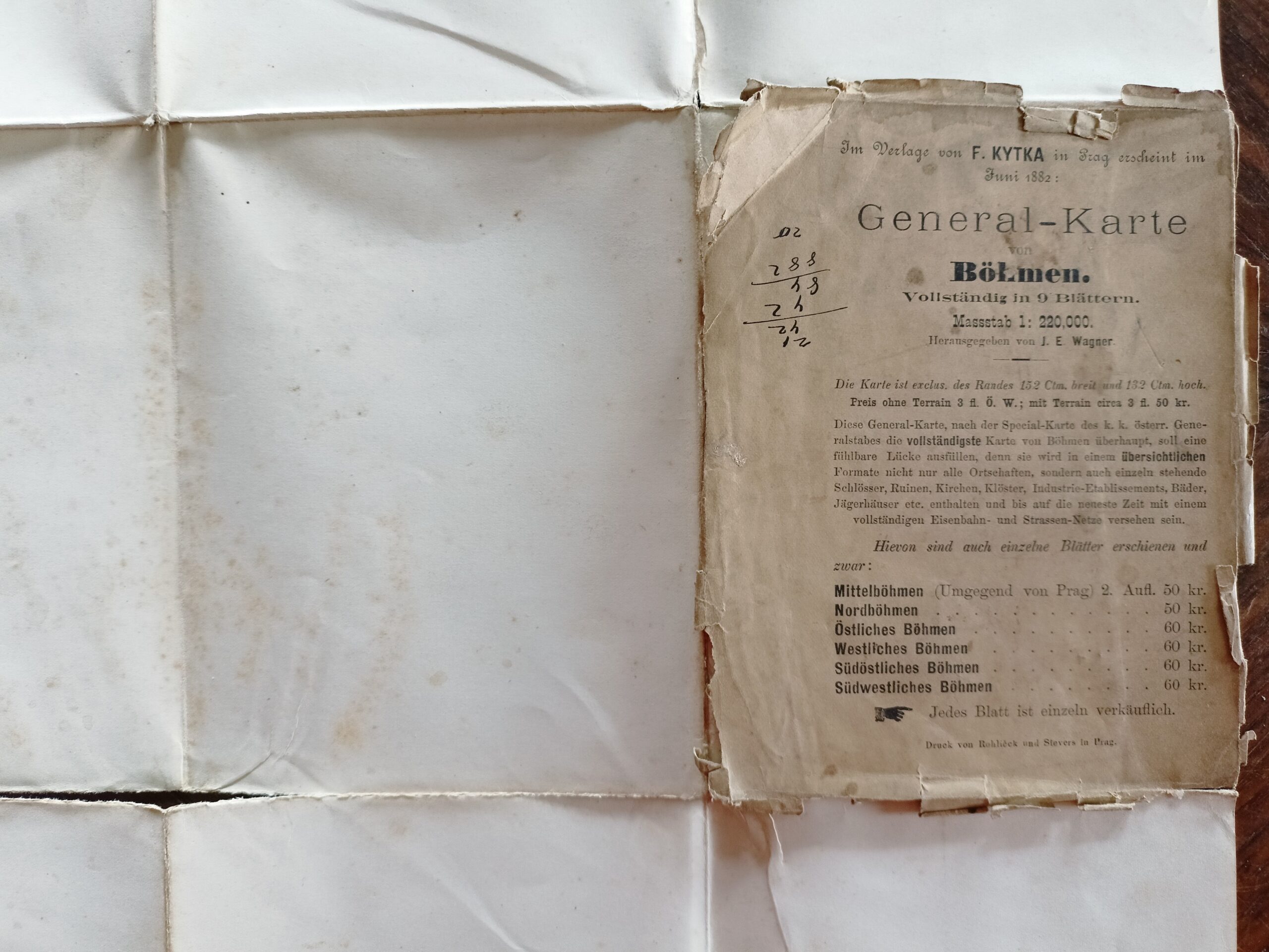 Mapa - SÜDWESTLICHES BÖHMEN. = JIHOZÁPADNÍ ČECHY r. 1882 - Obrázek 8