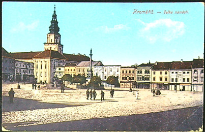 Pohlednice - Okres Kroměříž - Kroměříž - Velké náměstí