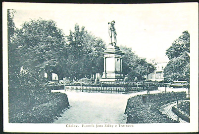 Pohlednice - Okres Kutná Hora - Čáslav - Pomník Jana Žižky z Trocnova