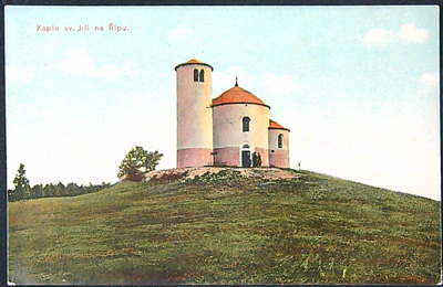 Pohlednice - Okres Litoměřice - Litoměřice - Kaple sv. Jiří na Řípu