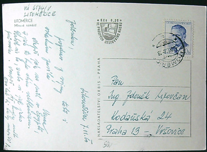 Pohlednice - Okres Litoměřice - Litoměřice - Pohled na náměstí - Obrázek 2