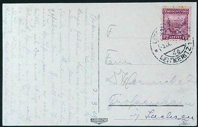 Pohlednice - Okres Litoměřice - Litoměřice - Pohled na náměstí od fontány - Obrázek 2