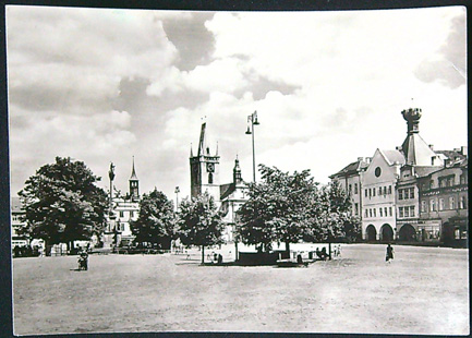 Pohlednice - Okres Litoměřice - Litoměřice - Pohled na náměstí