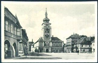 Pohlednice - Okres Louny - Žatec - Pohled na Radnici