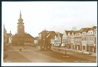 Pohlednice - Okres Louny - Žatec - pohled na náměstí