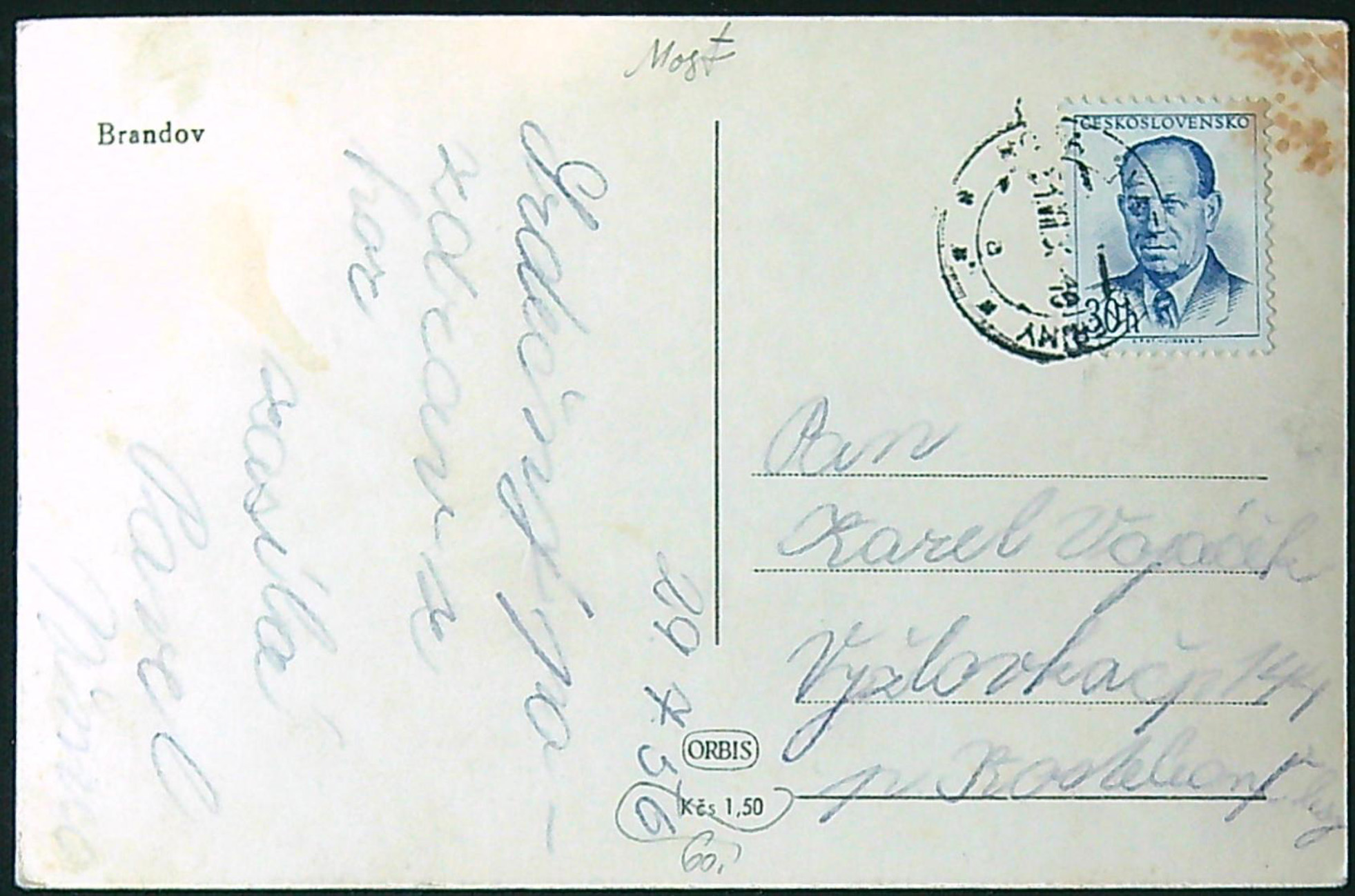 Pohlednice - Okres Most - Brandov - Celkový pohled - Obrázek 2