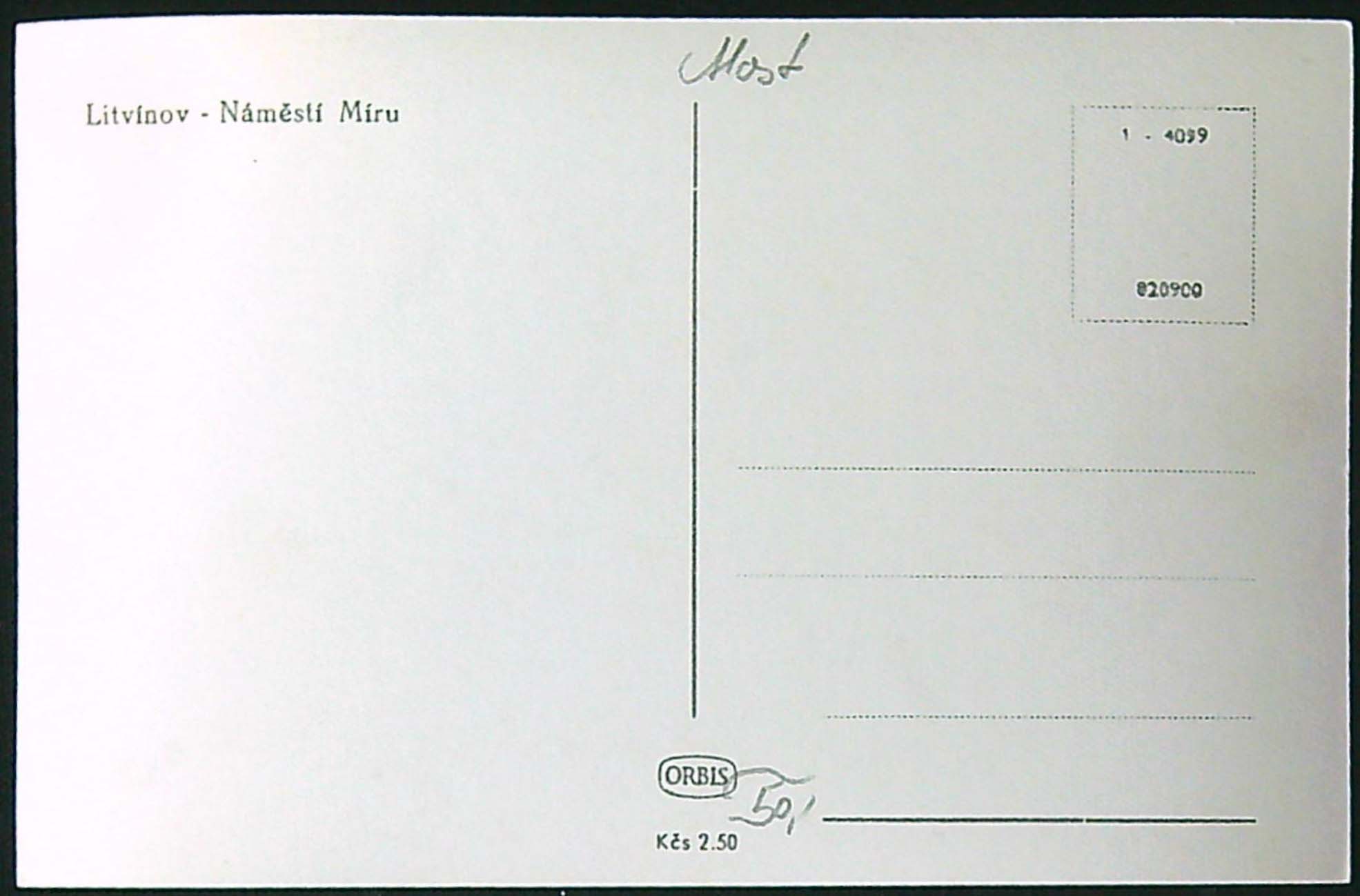 Pohlednice - Okres Most - Litvínov Náměstí míru - Obrázek 2
