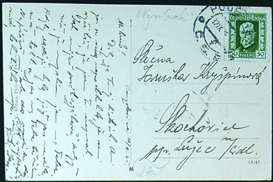 Pohlednice - Okres Nymburk - Oumyslovice - Okénková - Obrázek 2