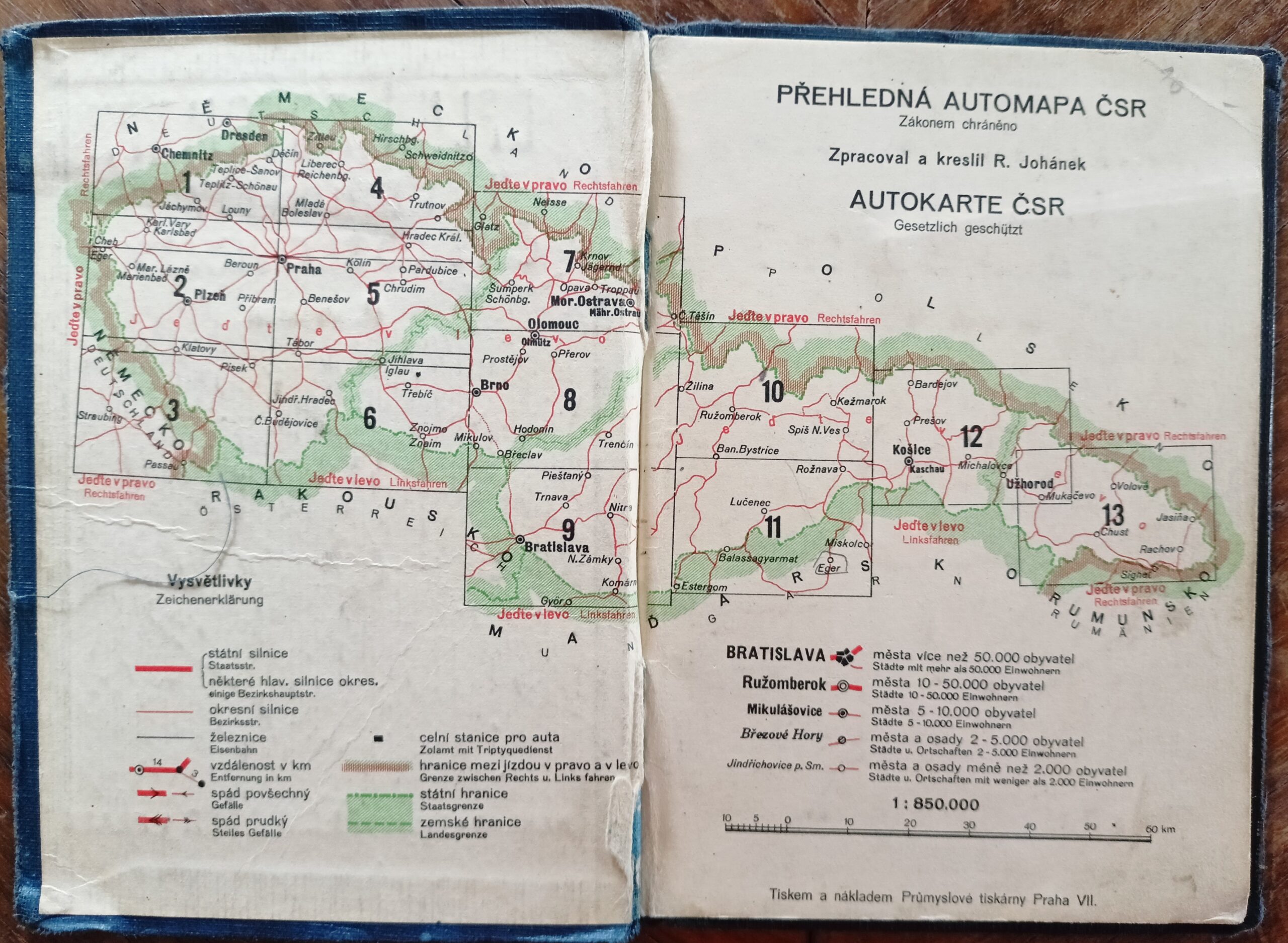 ÚPLNÁ AUTOMAPA REPUBLIKY ČESKOSLOVENSKÉ - Obrázek 2