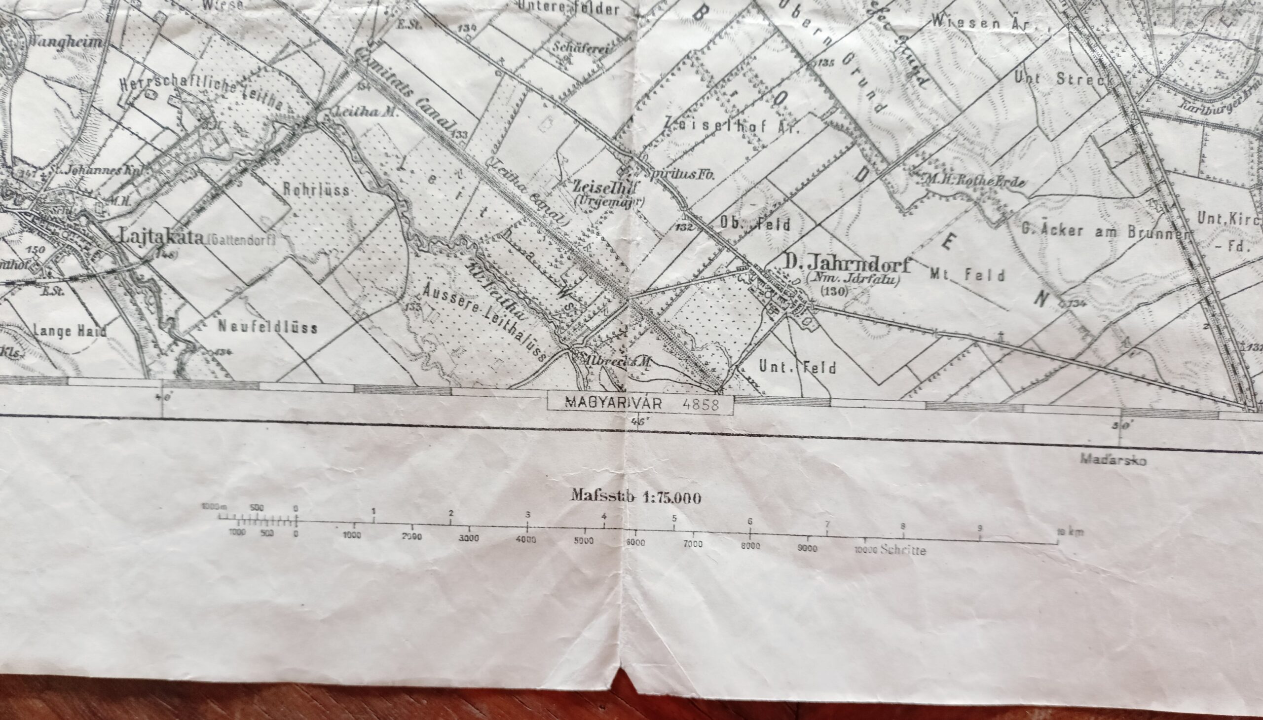 Vojenská mapa - BRATISLAVA (PRESSBURG) a HAINBURG (Rakousko) r. 1894 - Obrázek 5