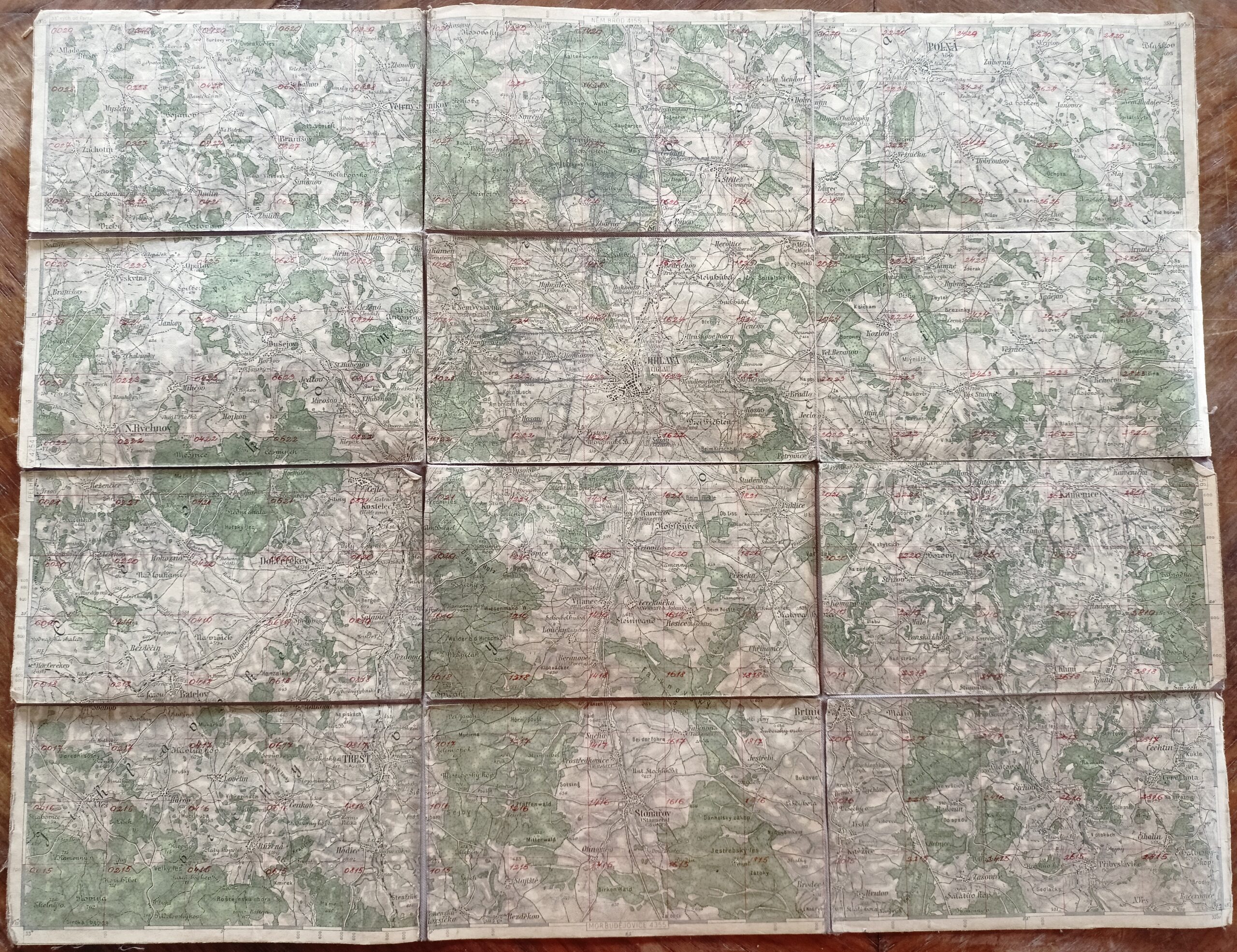 Vojenská mapa - JIHLAVA r. 1928