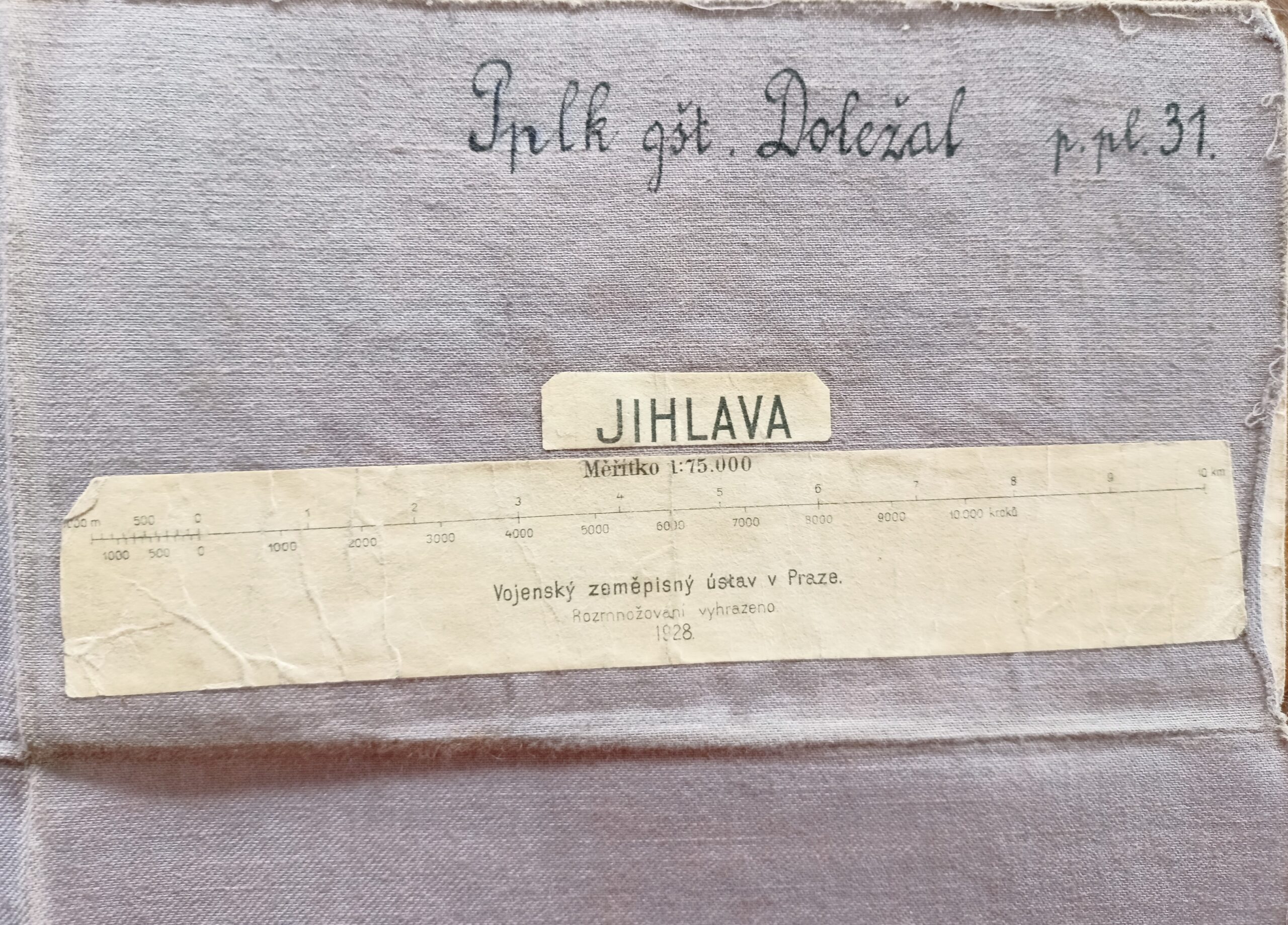 Vojenská mapa - JIHLAVA r. 1928 - Obrázek 2