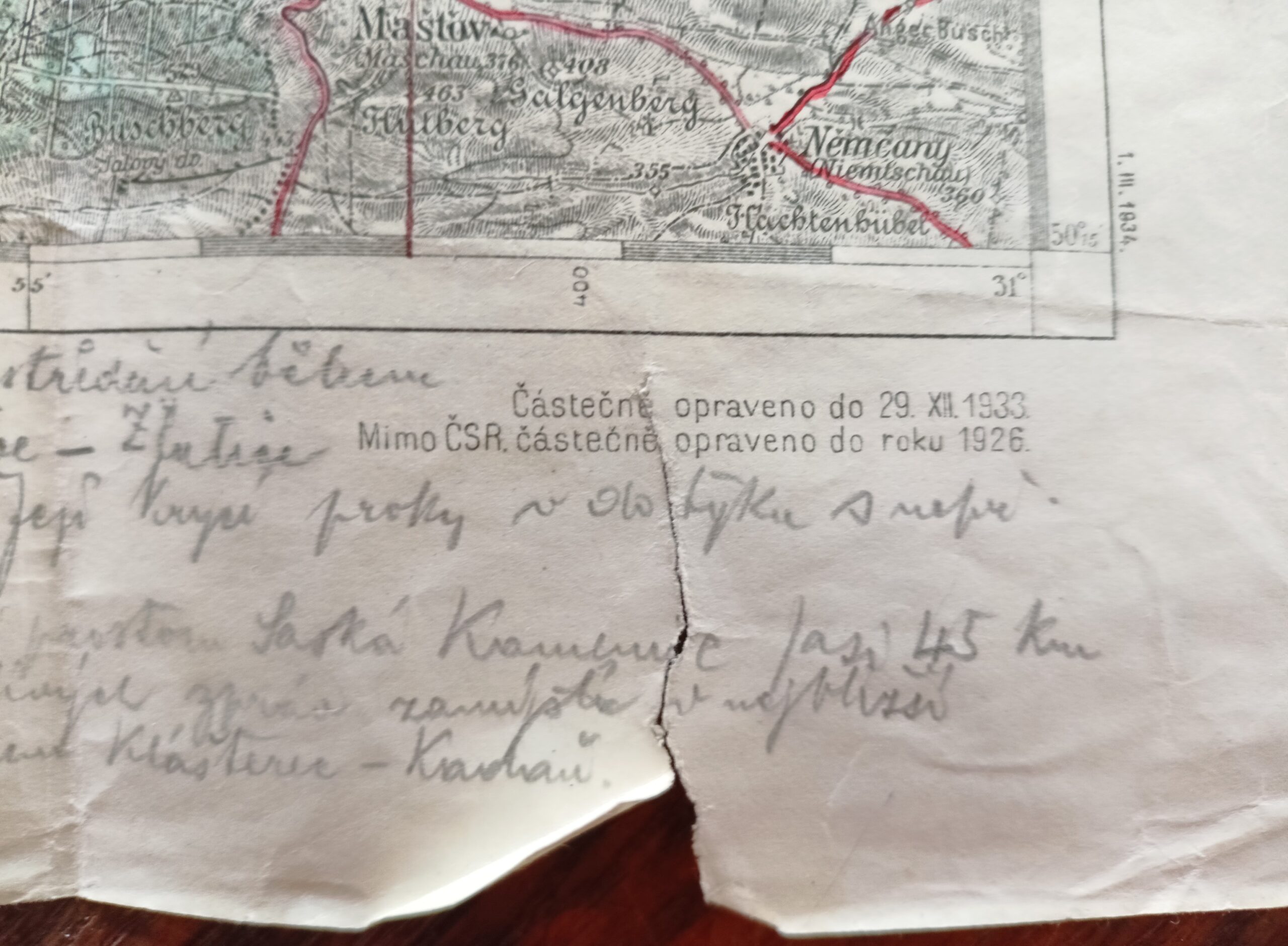 Vojenská mapa - KADAŇ a JÁCHYMOV r. 1934 - Obrázek 6